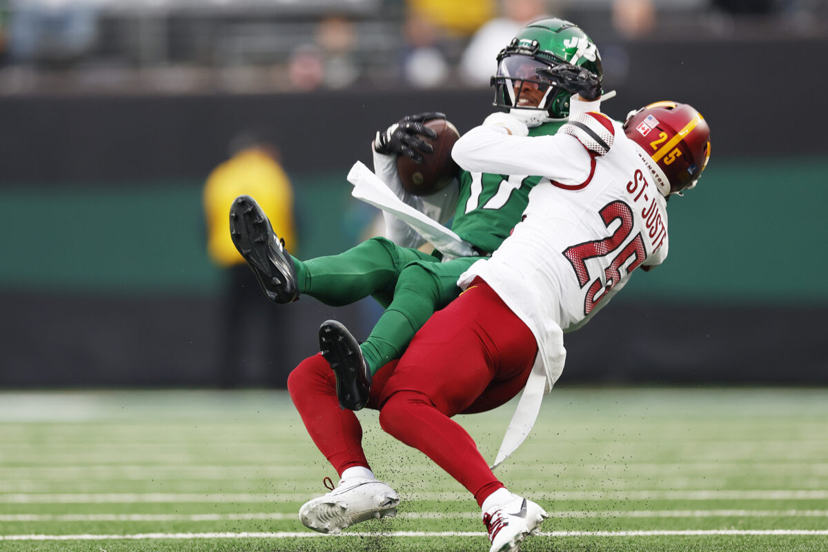 Commanders cornerback Benjamin St-Juste leaves game vs. Jets with concussion