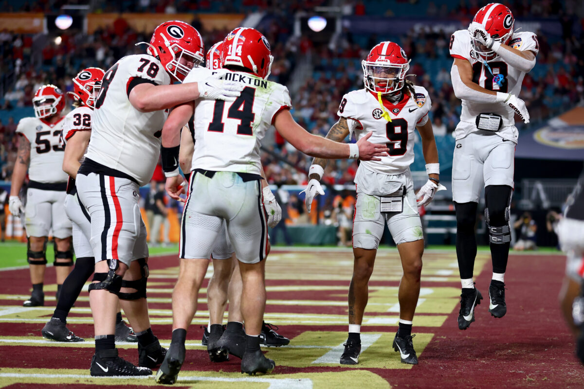 Georgia outscores opponents 128-10 in last 2 postseason games