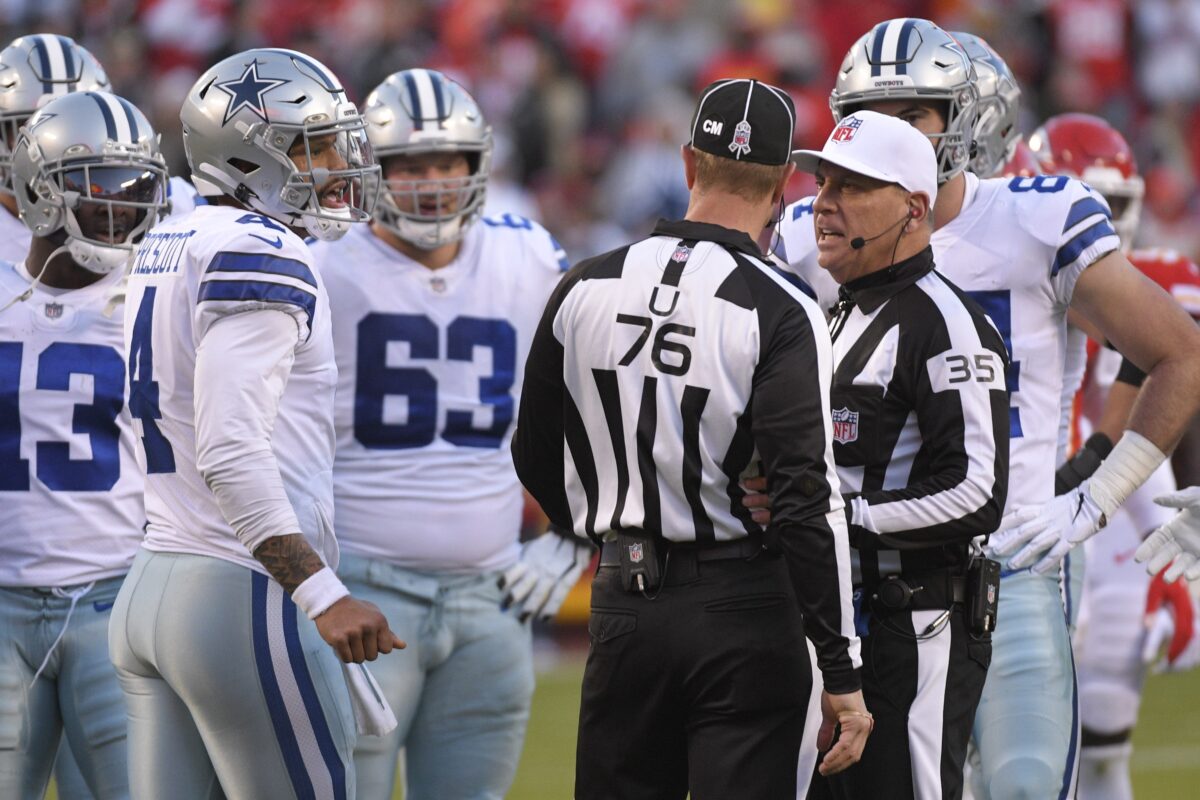 Cowboys fans looking for pro-Eagles bias in Week 14 ref are offside