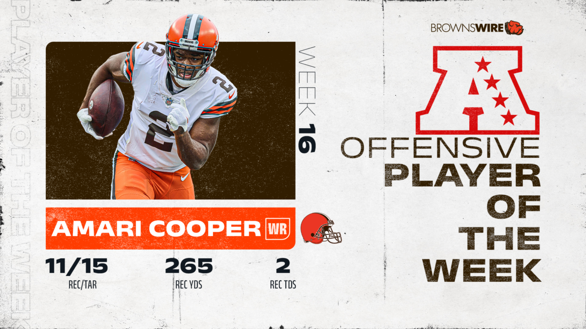 Browns WR Amari Cooper wins AFC Offensive Player of the Week honors