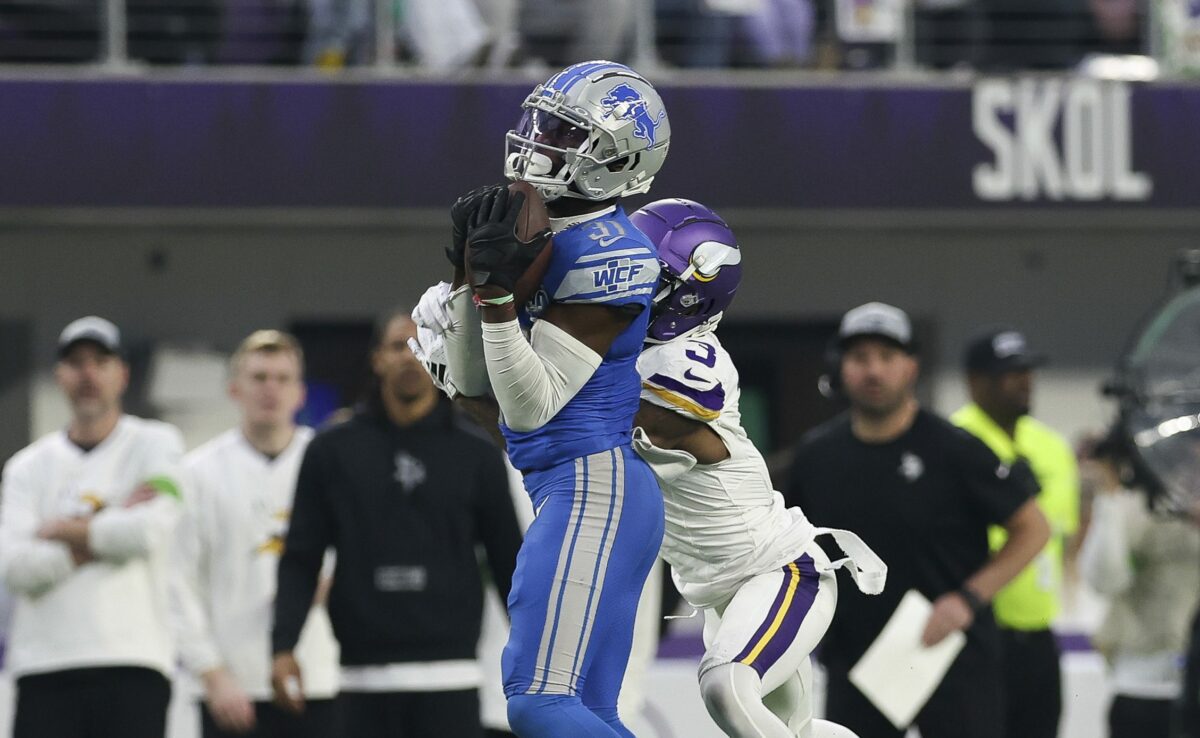 Lions safety Kerby Joseph was so hyped by his interception he started celebrating mid-play