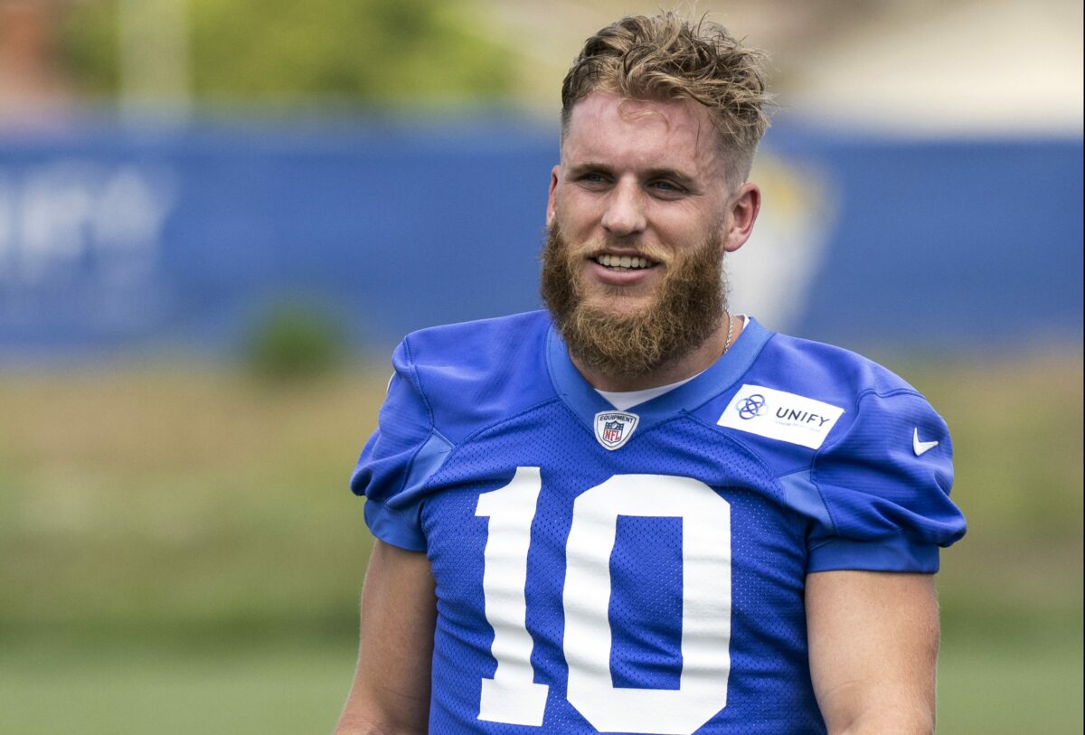 Cooper Kupp jokes about ‘being bullied’ over arm sleeve at practice