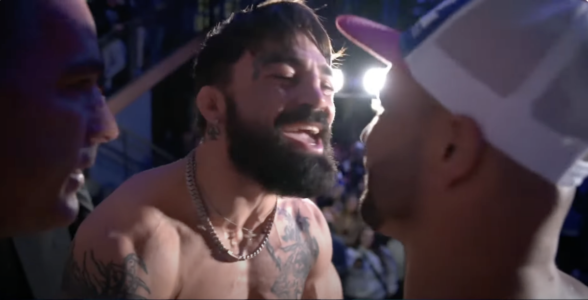 BKFC 56 ceremonial faceoff video: Mike Perry, Eddie Alvarez itch for violence