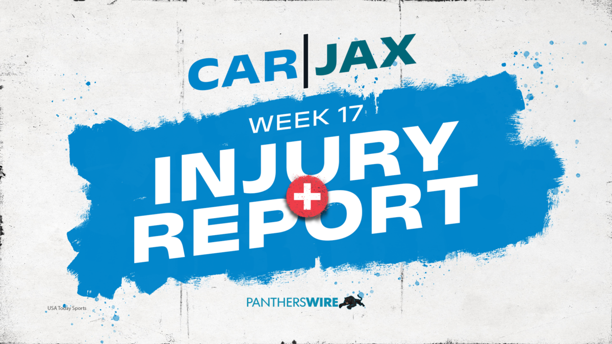 Panthers Week 17 injury report: 3 key starters questionable vs. Jaguars