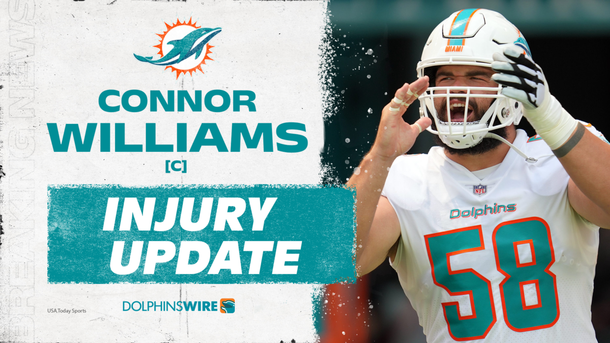 Dolphins C Connor Williams suffers torn ACL, will miss the rest of the season