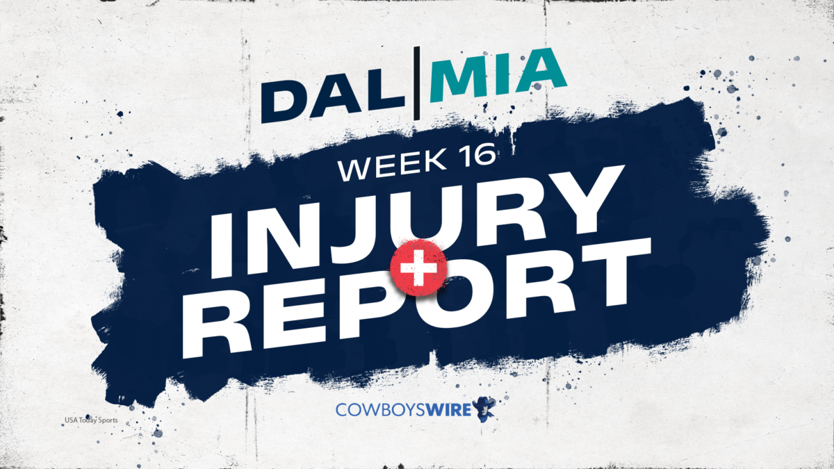 Cowboys Initial Week 15 Injury Report: Tyron, Zack sit, Dolphins say 32% of roster is hurt