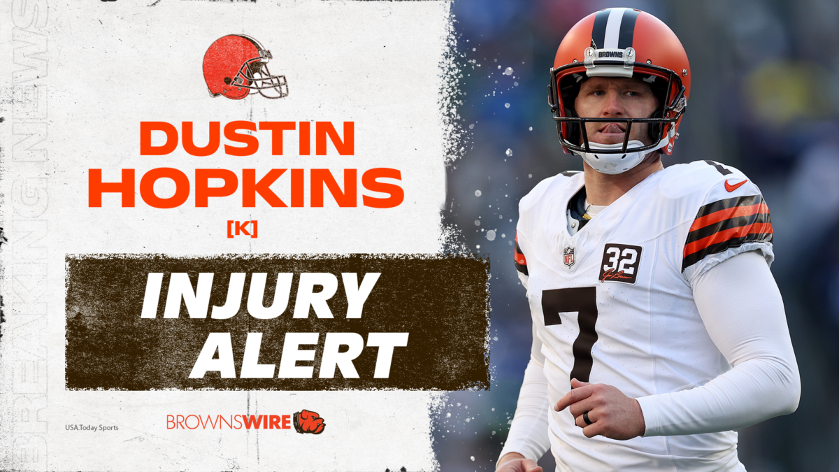 Browns Injury Alert: K Dustin Hopkins questionable to return vs. Texans