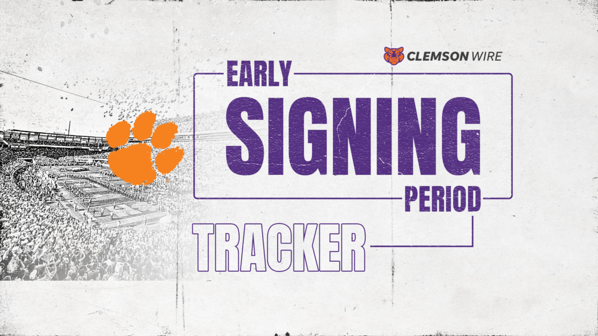 Clemson football 2024 early signing period tracker