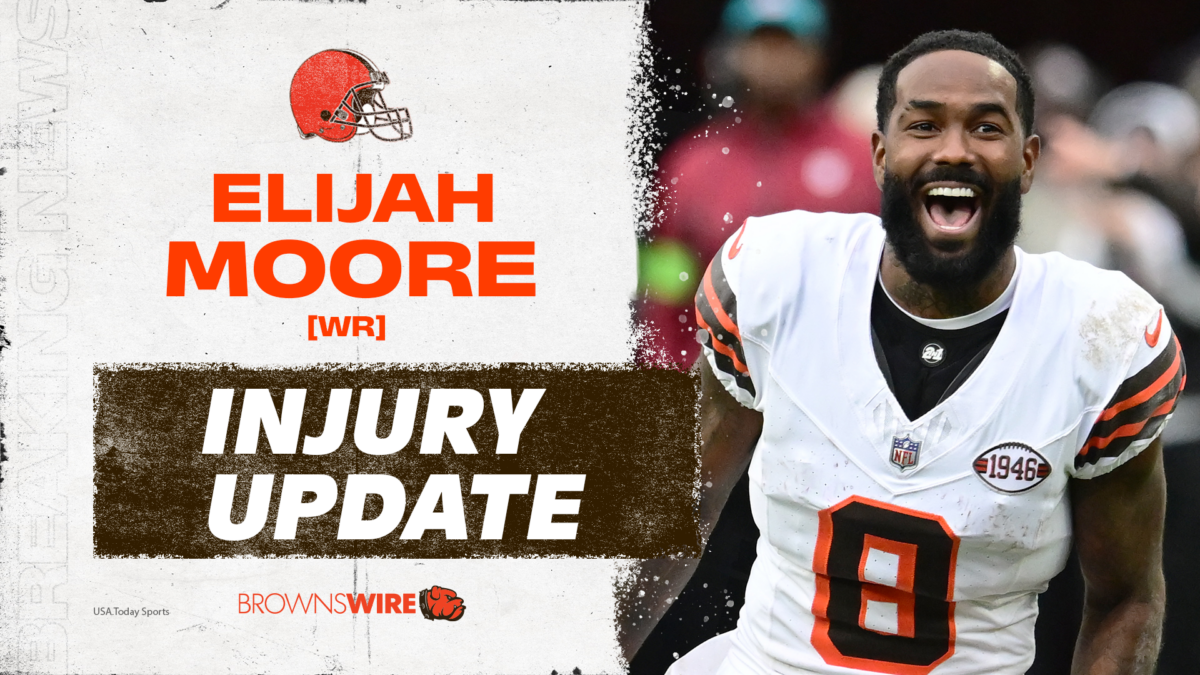 Browns Injury Alert: WR Elijah Moore evaluated for a concussion vs. Jets