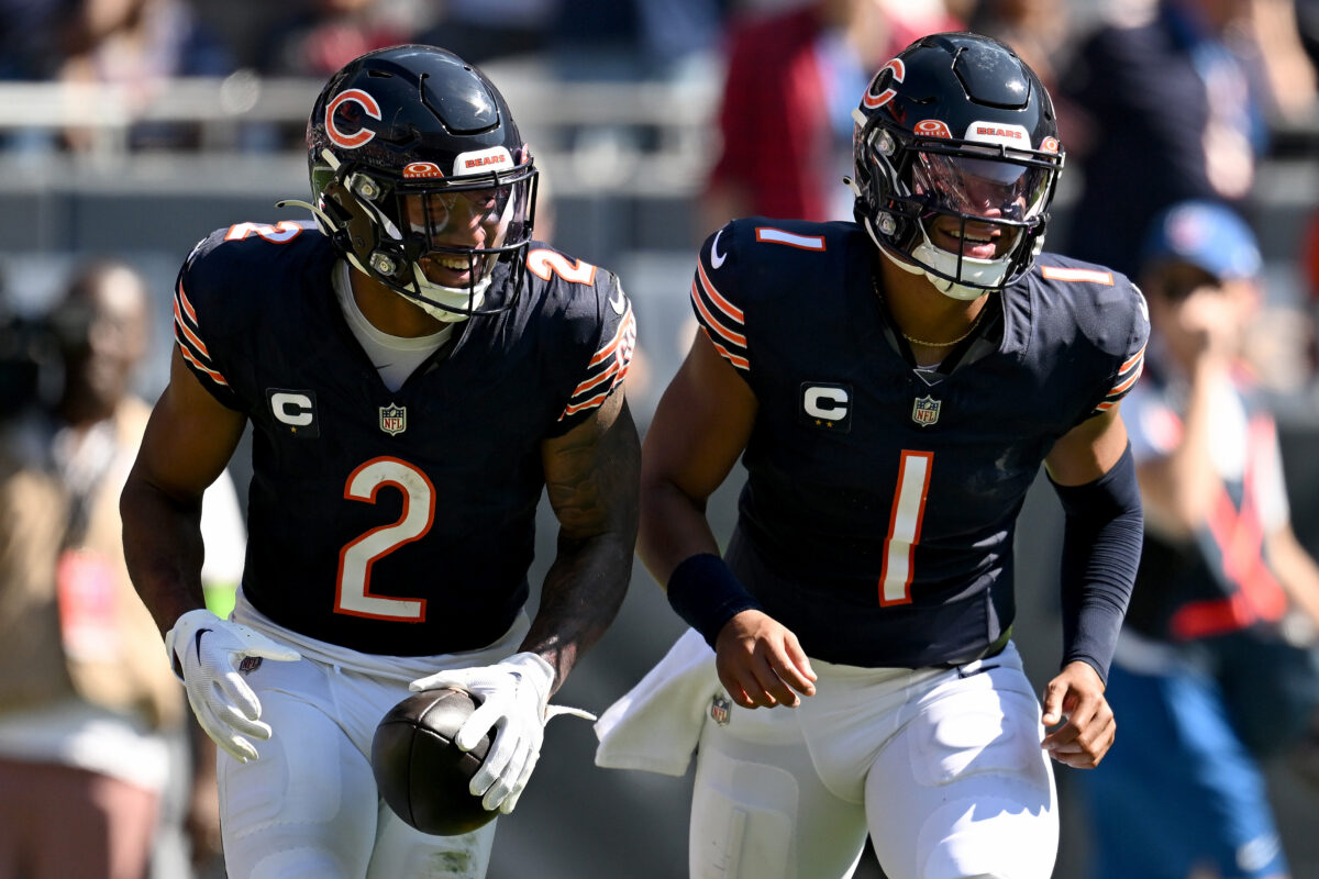 Bears receivers back Justin Fields: ‘(He’s) the QB of the future’