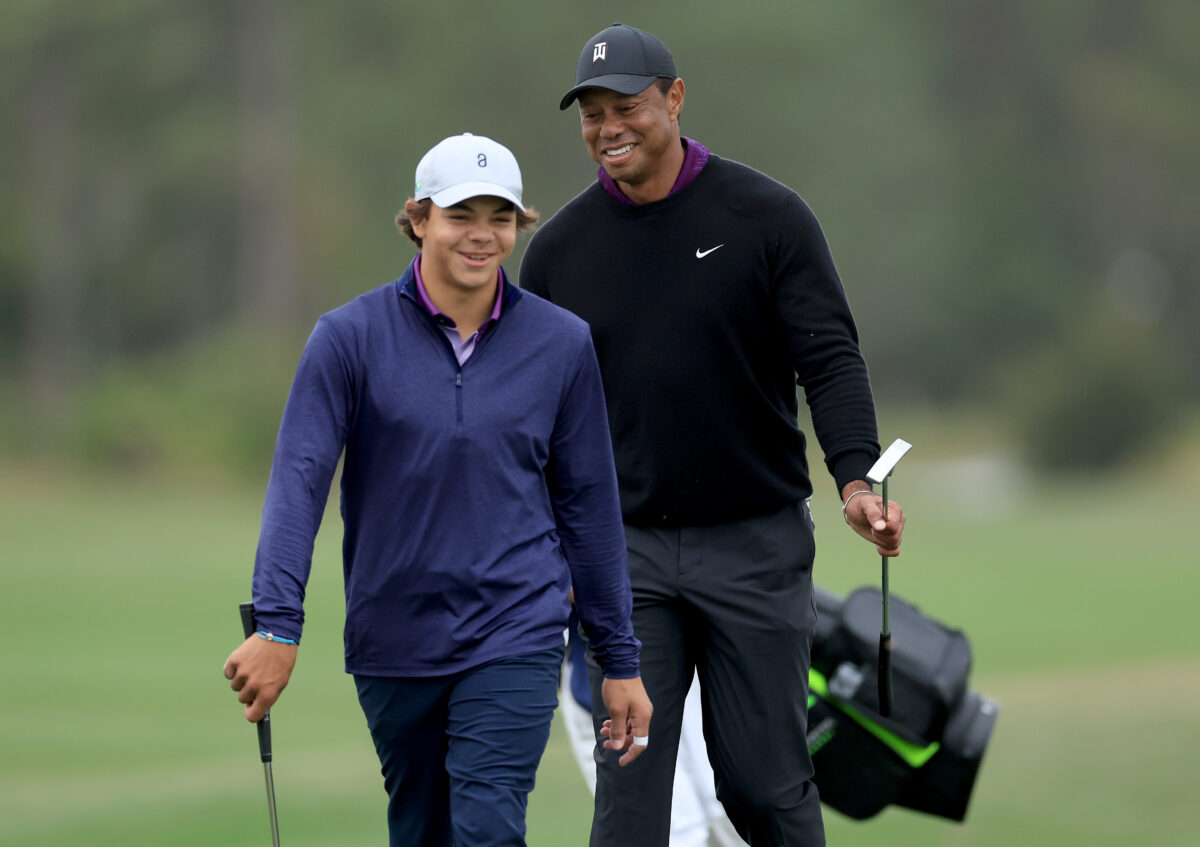 Imagine if Tiger and Charlie Woods win the PNC Championship — Justin Thomas already has