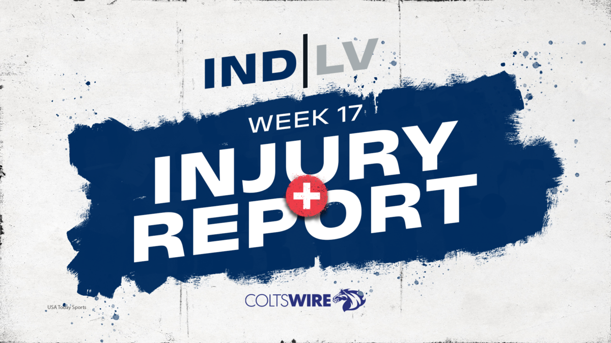 Colts vs. Raiders: Updated injury report for Week 17