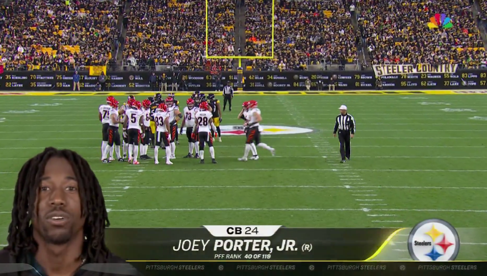 Steelers’ Joey Porter Jr. had the coldest Game of Thrones-inspired intro on NBC against the Bengals