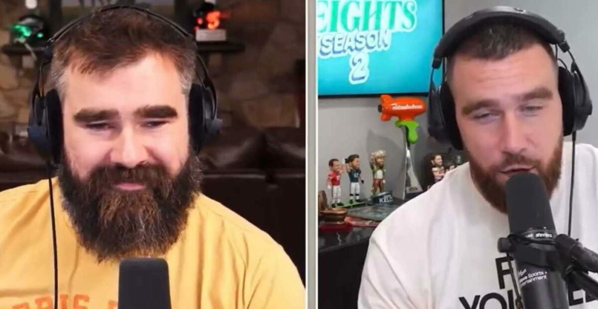 Taylor Swift fans loved Jason Kelce’s facial expression to Travis talking about her on their podcast