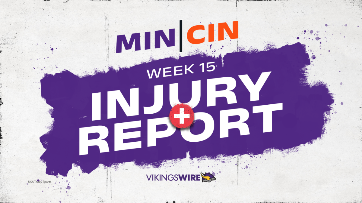Analyzing final Vikings injury report for Week 15 vs. Bengals