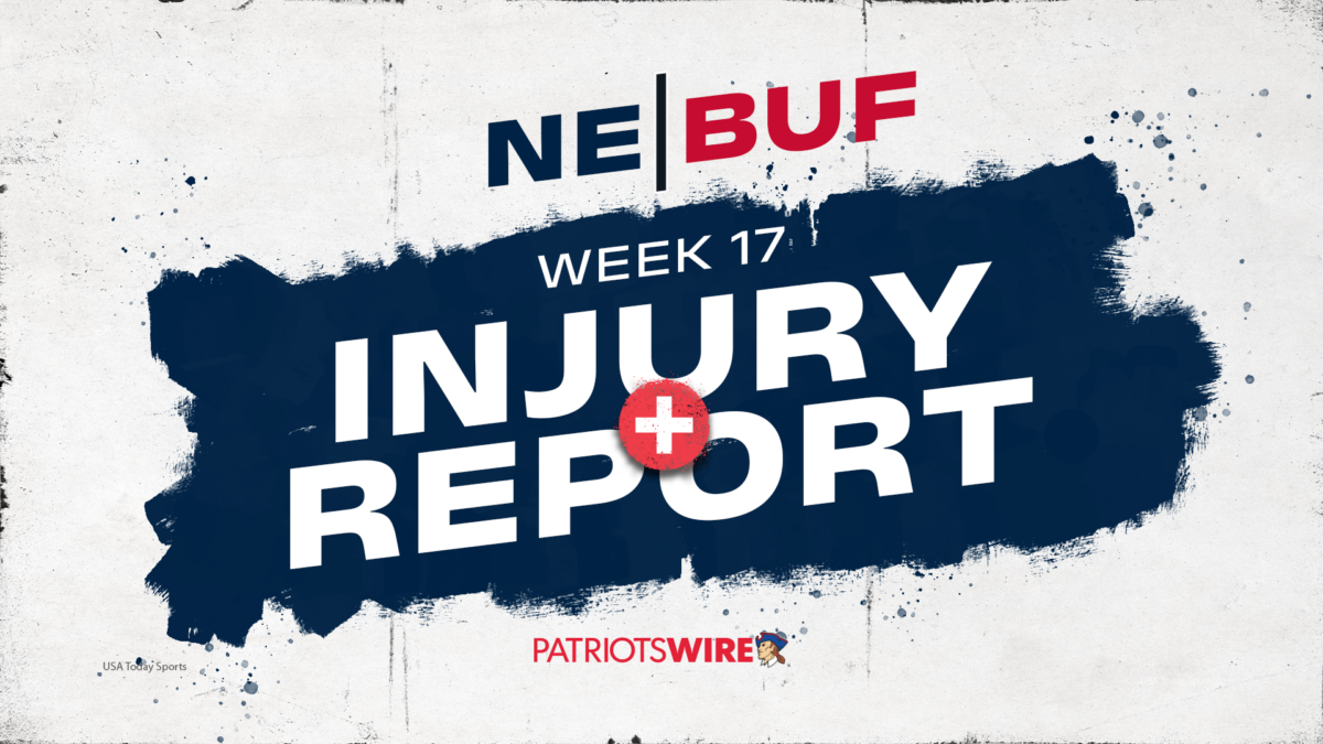 Patriots Week 17 injury report: 3 players miss practice on Wednesday