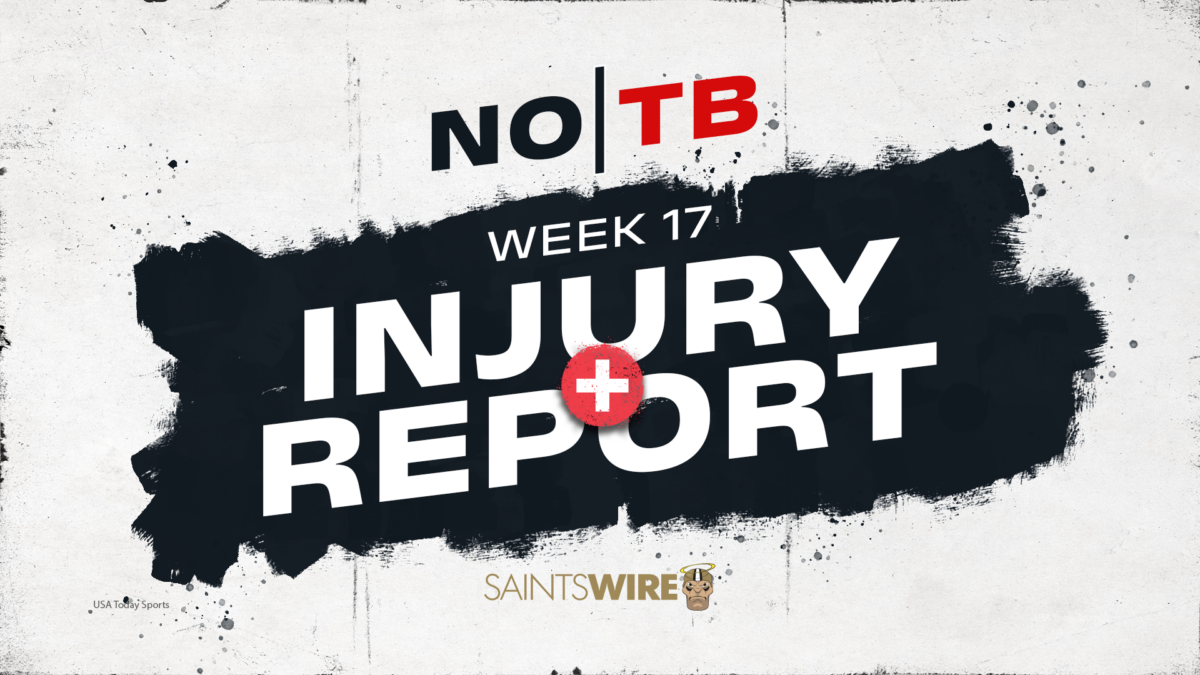 Tampa Bay is without two starters on final Saints-Bucs injury report