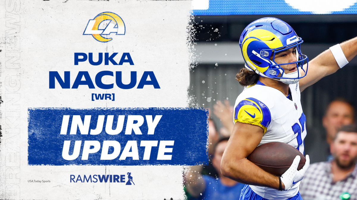 Puka Nacua exits game with rib injury, taken straight to locker room