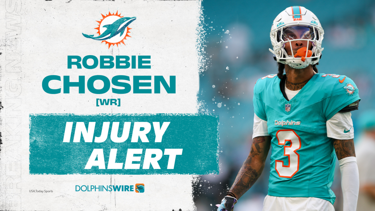 Dolphins WR Robbie Chosen exits with injury vs. Cowboys