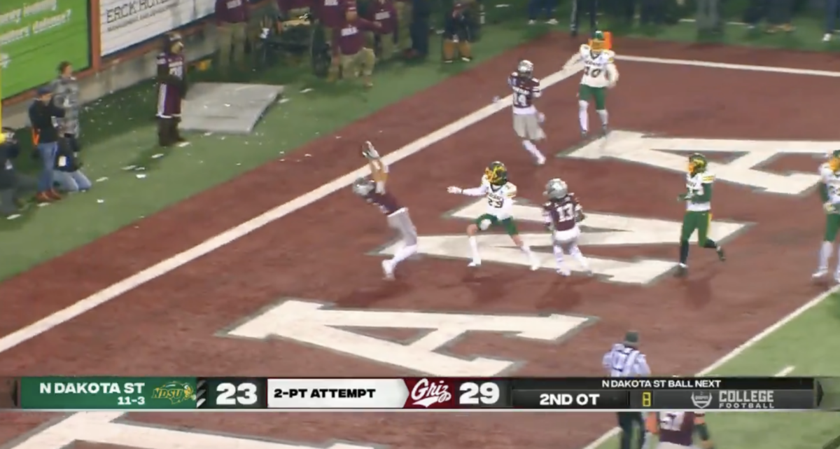 Montana’s incredible 2-point conversion helped knock North Dakota State out of FCS playoffs in 2OT