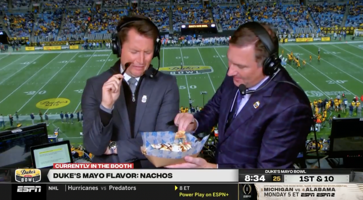 Dan Mullen and Matt Barrie kept eating mayonnaise during the Duke’s Mayo Bowl, and it was so gross