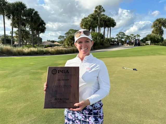 Stephanie Connelly-Eiswerth becomes first woman to win PGA Tournament Series Event