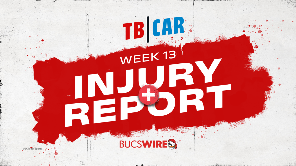 Bucs Final Week 13 Injury Report: LB room very hurt, one WR questionable
