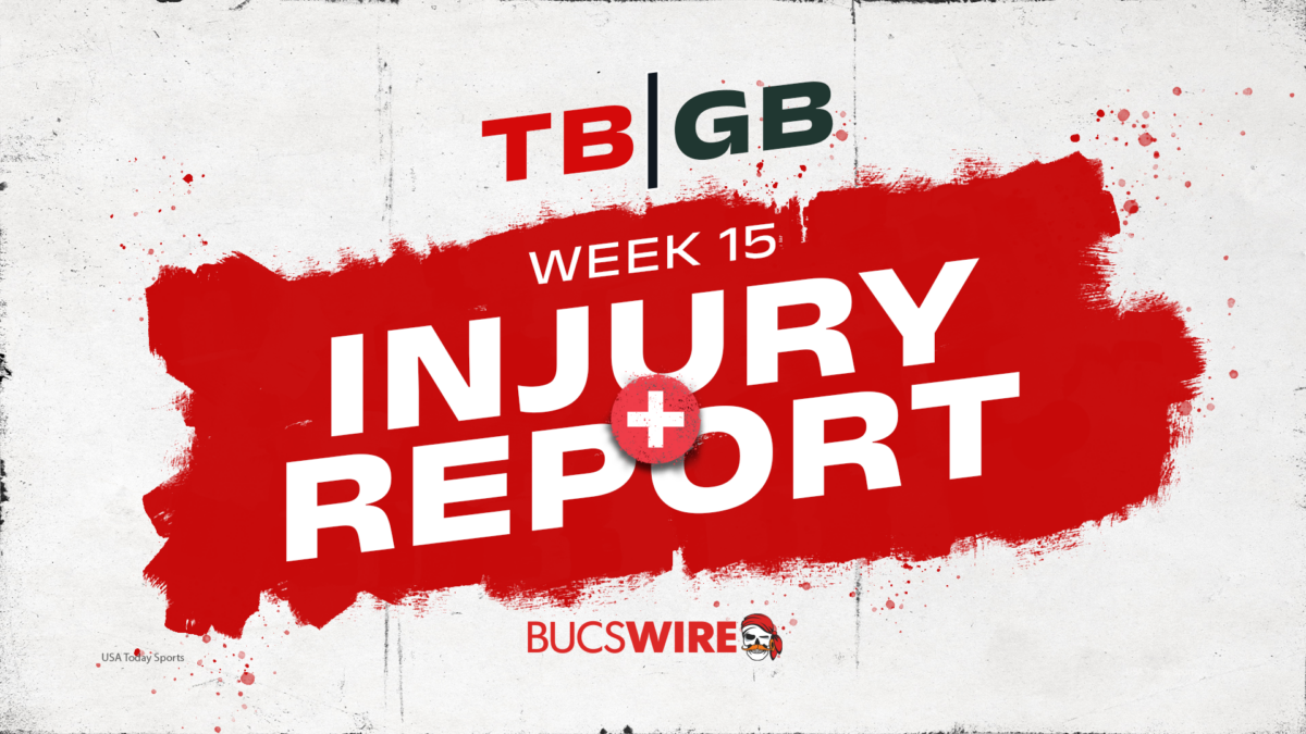 Bucs Final Week 15 Injury Report: Two players out, two doubtful, many questionable