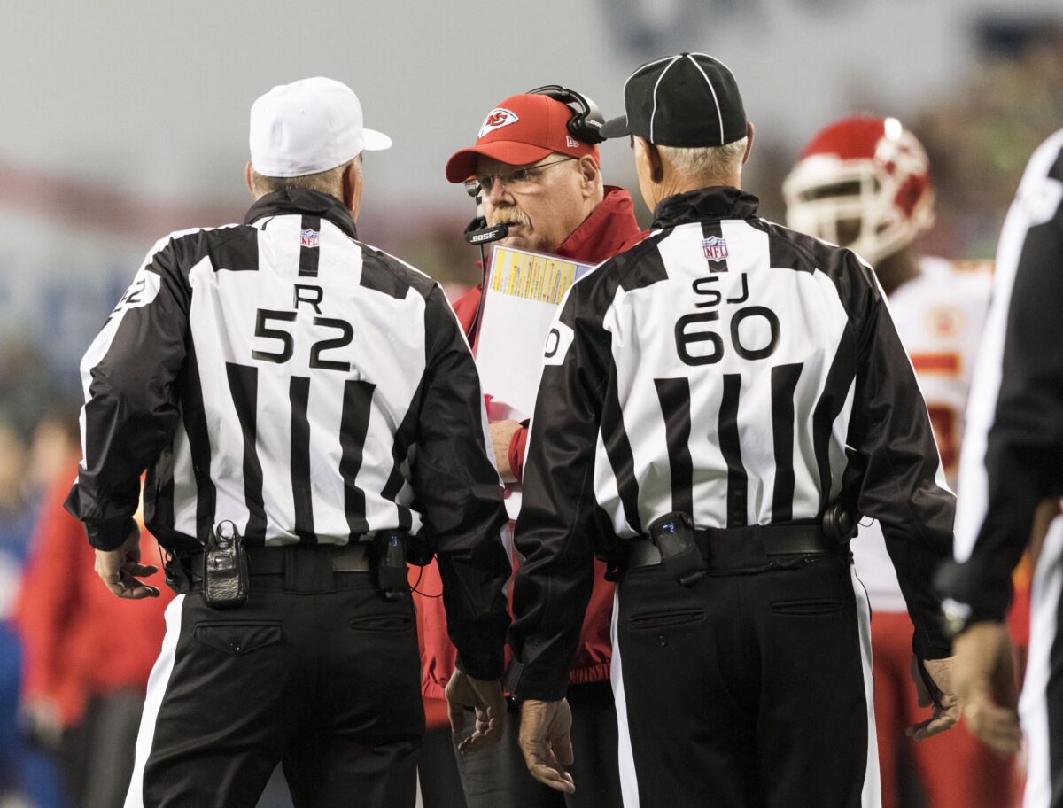 Chiefs HC Andy Reid preaches the importance of working with referees