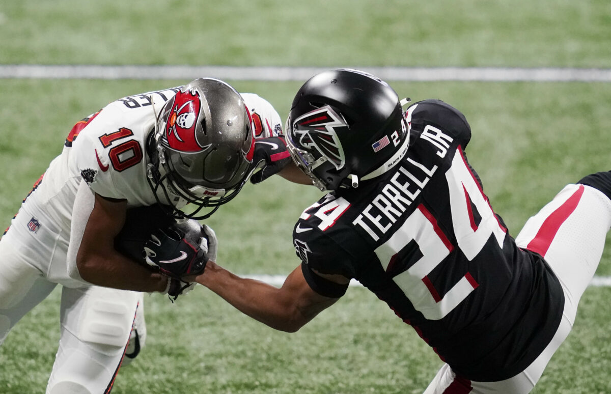 Falcons CB A.J. Terrell cleared from concussion protocol