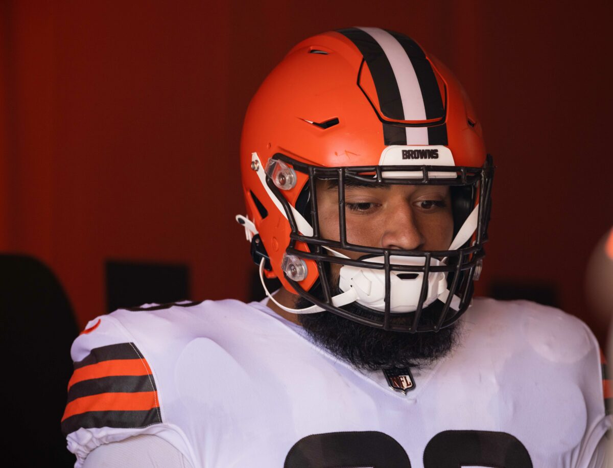 DT Tommy Togiai poached off of Browns’ practice squad, signed by Falcons