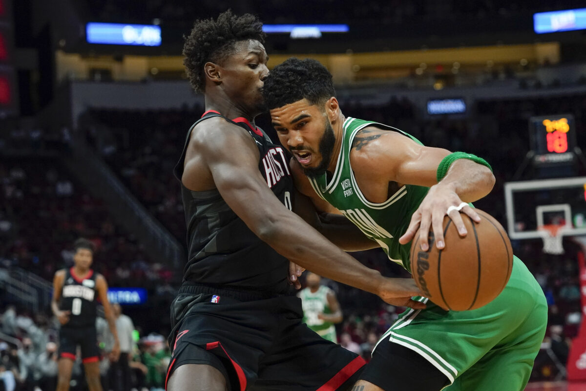 Should the Boston Celtics ask after the trade availability of Houston Rockets forward Jae’Sean Tate?