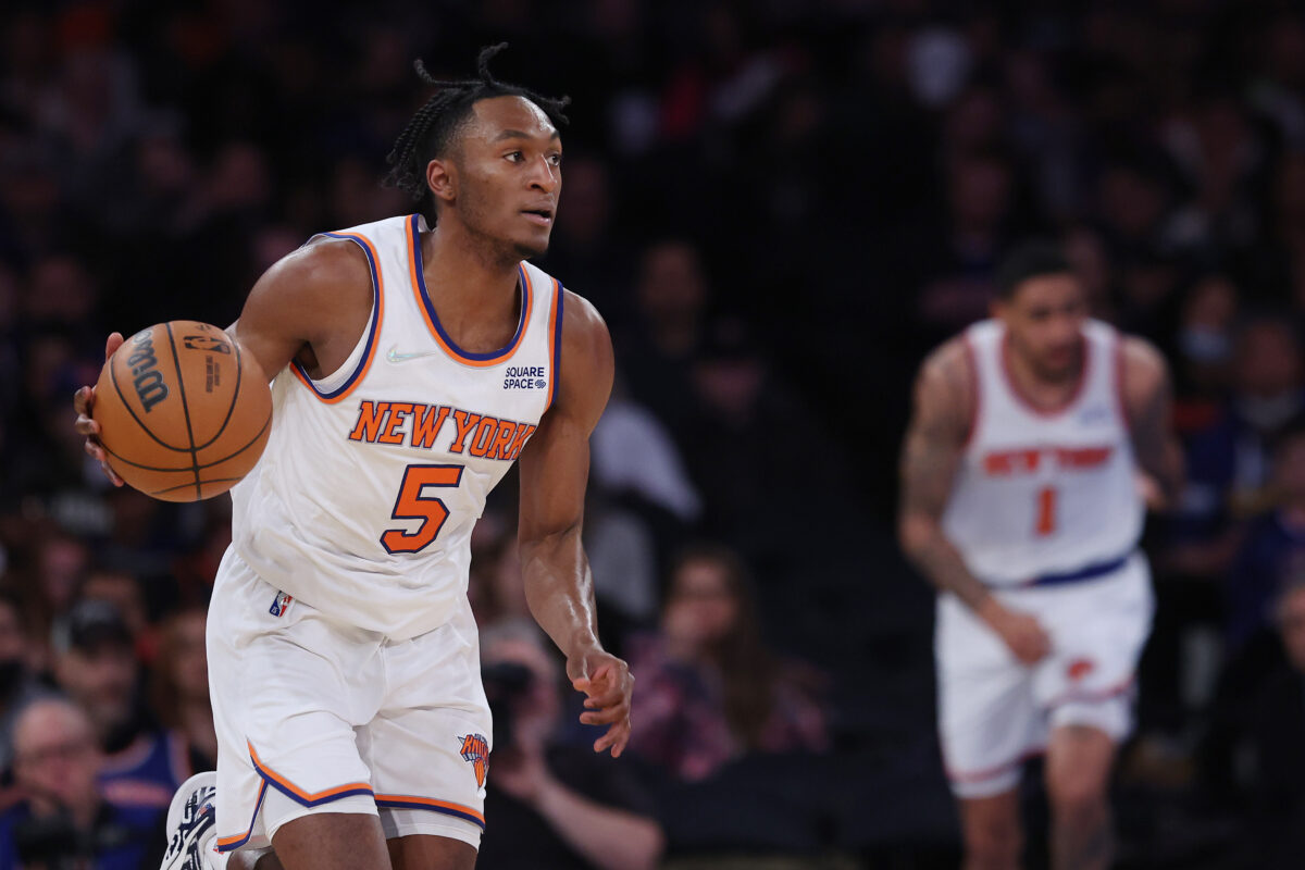 Immanuel Quickley appeared to learn about the Knicks trading him to Toronto on Twitter