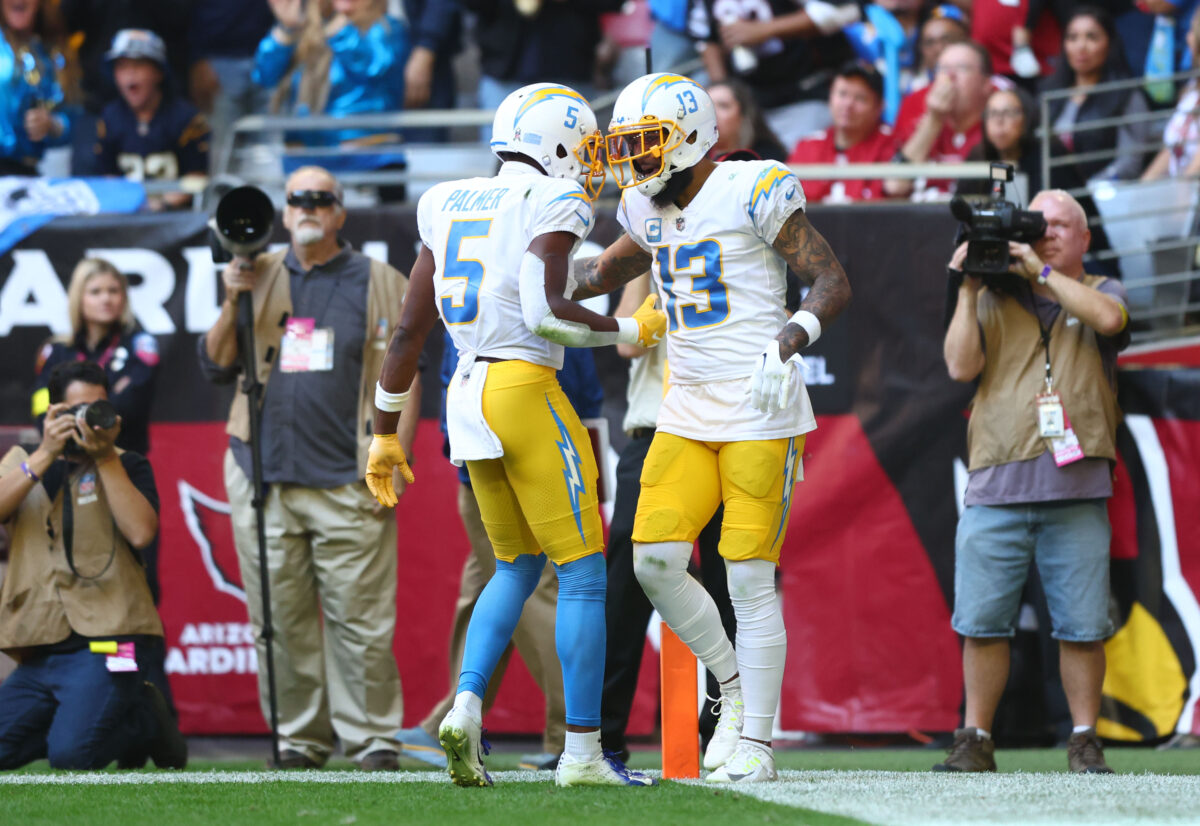 Chargers WRs Keenan Allen, Joshua Palmer ruled out vs. Broncos