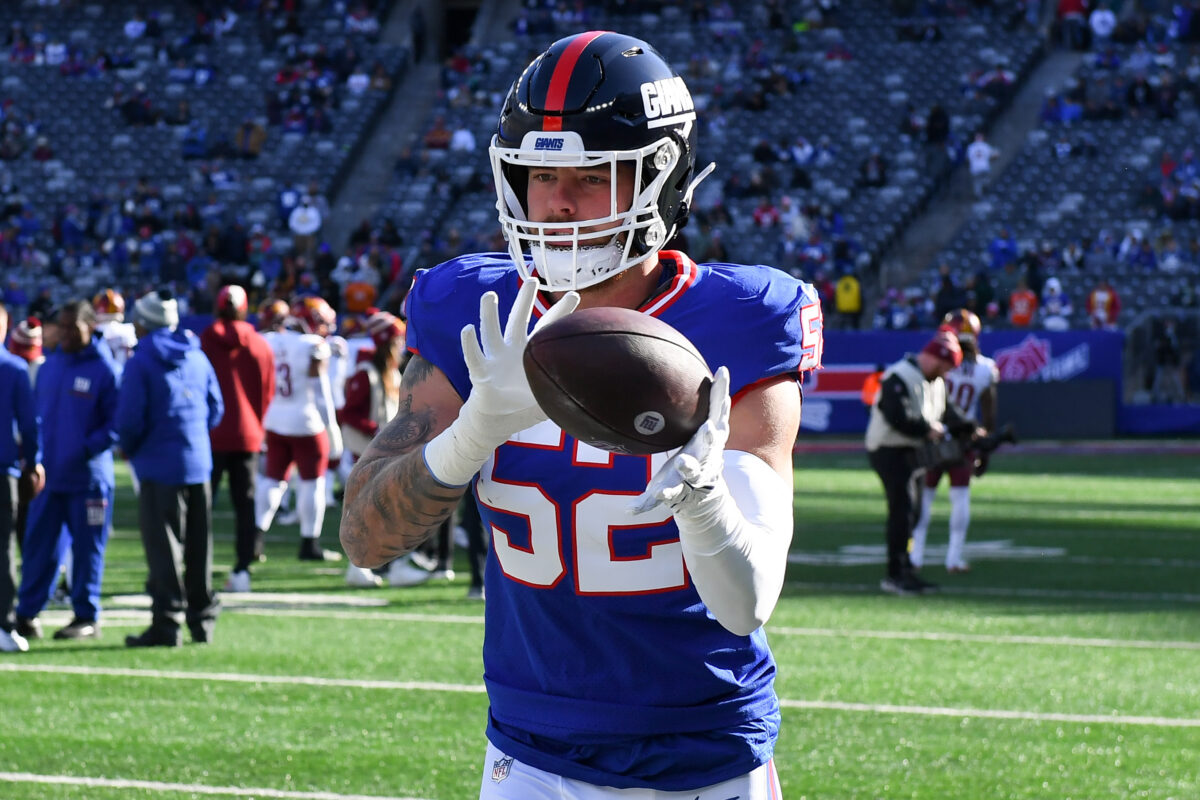 Giants’ Thomas McGaughey questions NFL fine of Carter Coughlin