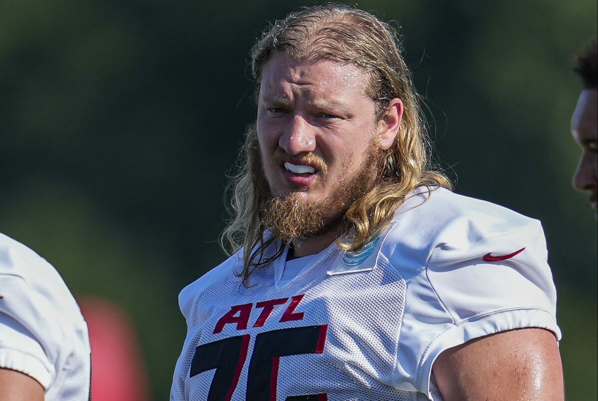 Falcons RT Kaleb McGary misses 3rd straight practice