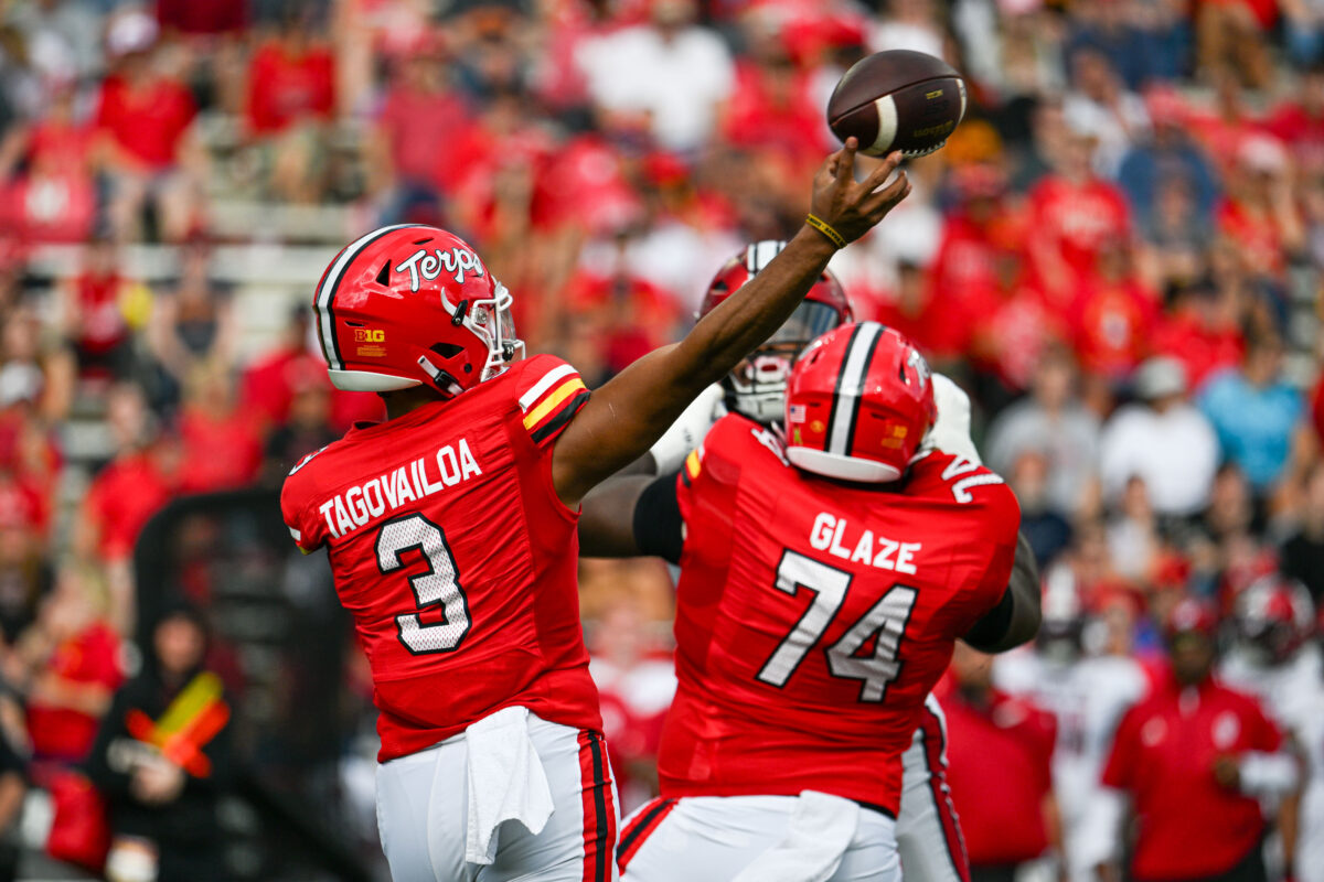 Maryland quarterback Taulia Tagovailoa could enter the portal but he is out of eligibility