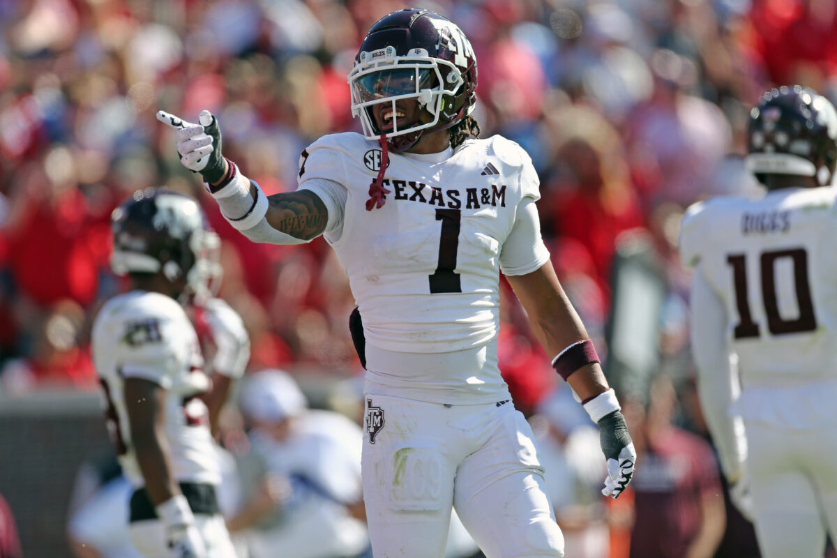Texas A&M Safety Bryce Anderson officially announces that he will return for the 2024 season
