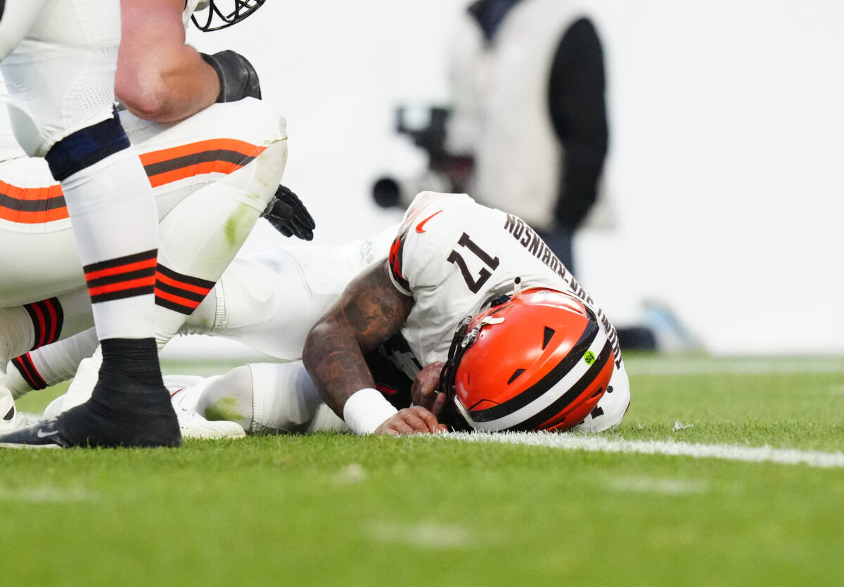 LB Baron Browning not fined for hit on Browns QB Dorian Thompson-Robinson