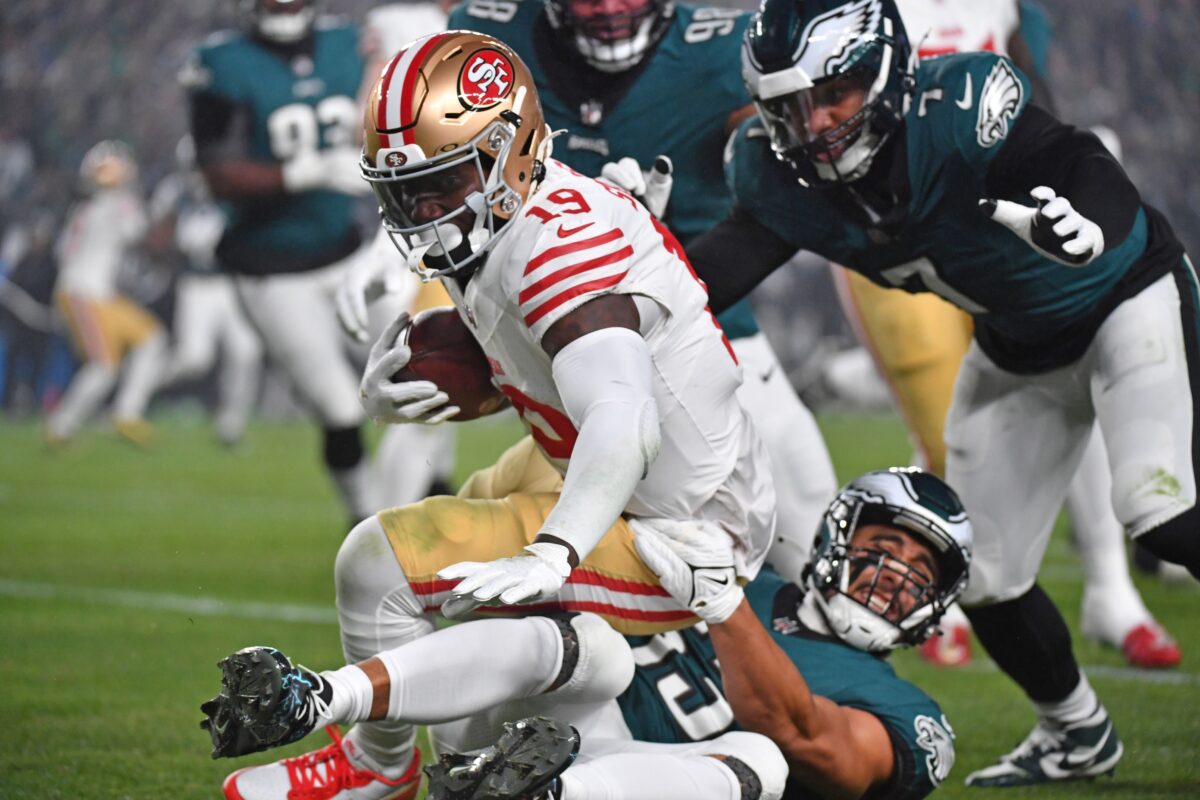 Eagles snap count vs. 49ers: Breakdown, observations from 42-19 loss Week 13