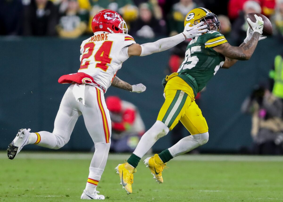 Packers CB Keisean Nixon forces key INT from a tell he saw on Chiefs tape