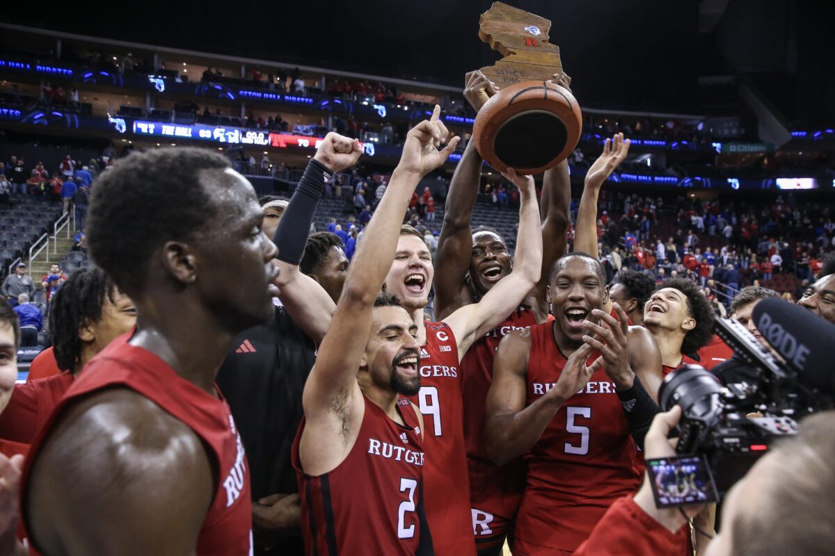 Gallery: Rutgers basketball celebrates a big – and important – win over rival Seton Hall