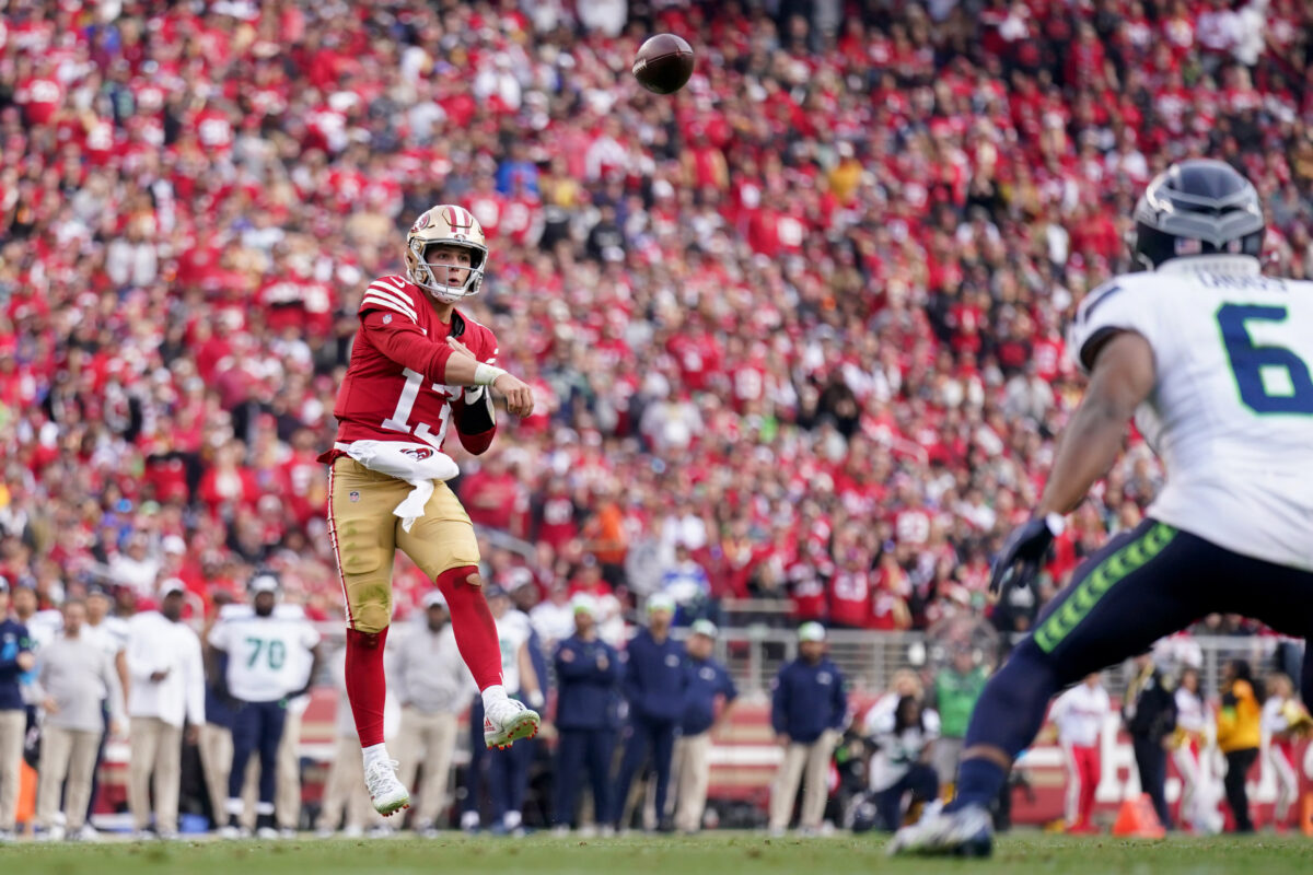 Brock Purdy on track to set 49ers single-season passing yards record