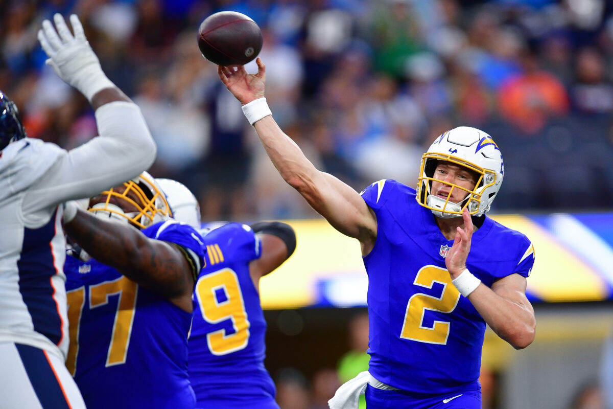 Chargers QB Easton Stick set for first NFL start vs. Raiders