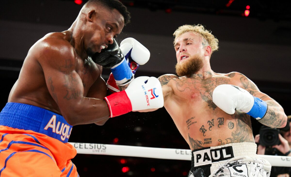 Jake Paul delivers dramatic one-punch, first-round knockout of Andre August
