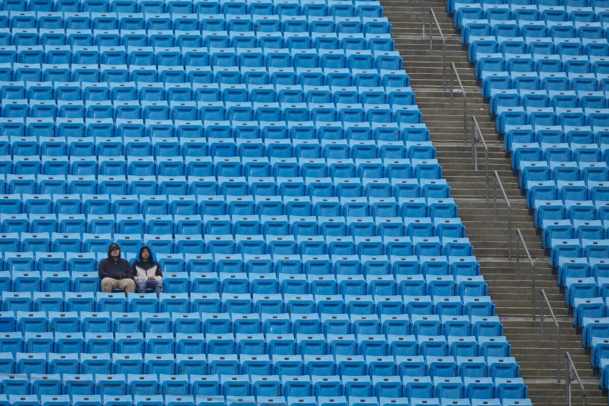 6 pictures of the Panthers sparse crowd show just how far Carolina has fallen