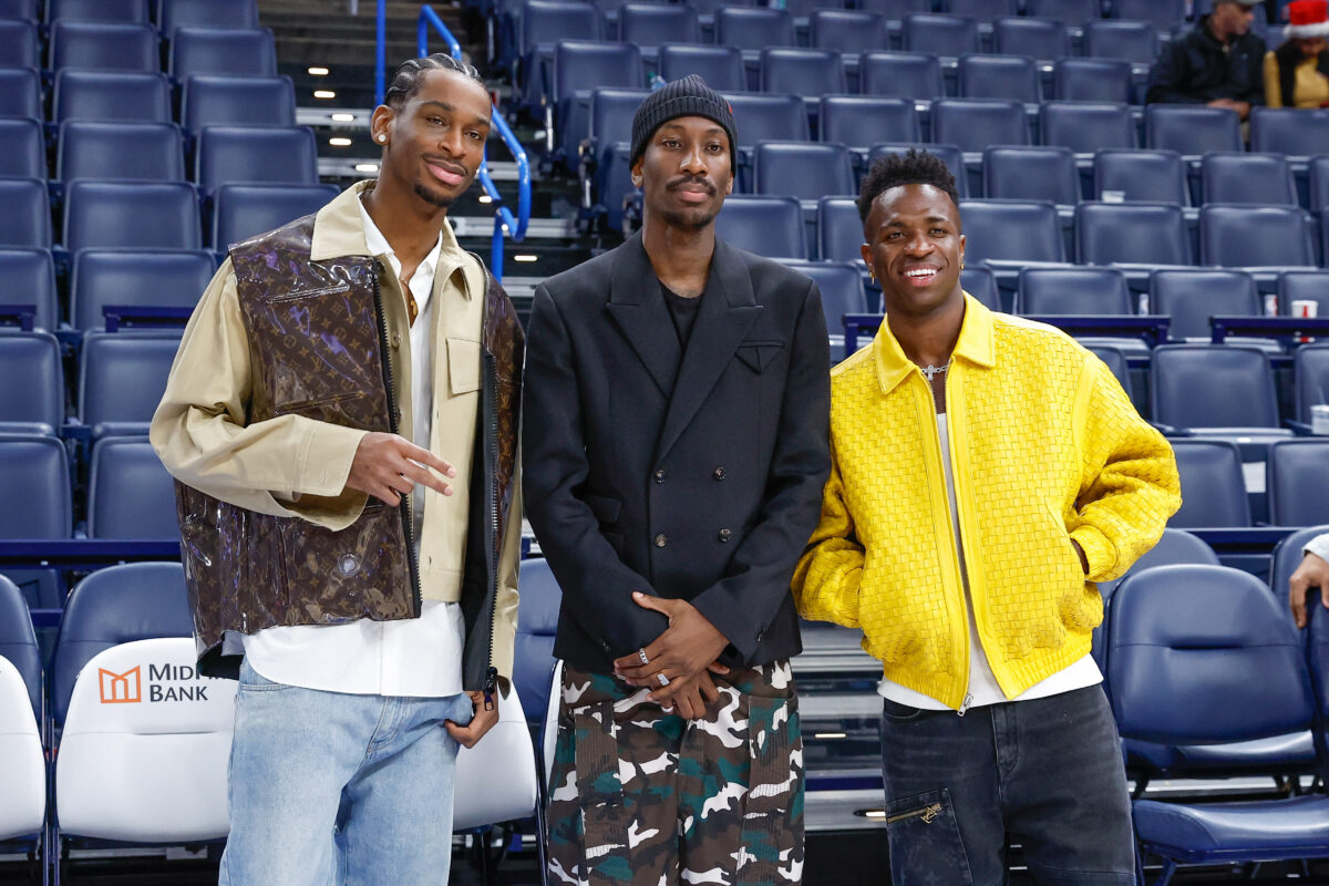 Vinicius Junior attends Thunder’s win over Clippers to support Shai Gilgeous-Alexander