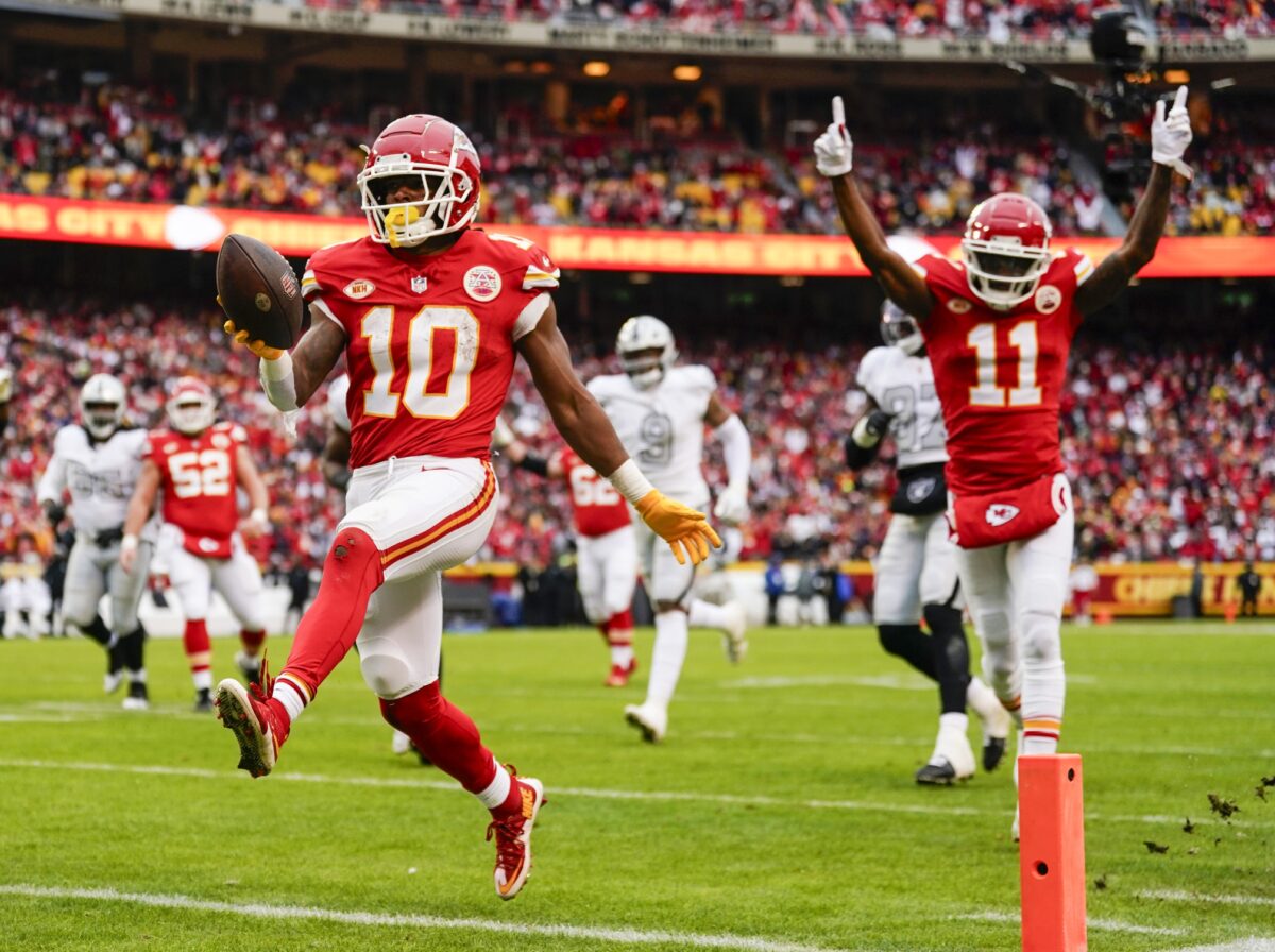 Watch: Isiah Pacheco scores a touchdown for the Kansas City Chiefs out of the Wild Knight…Wildcat…