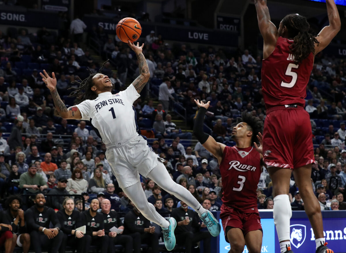 Photos from Penn State men’s basketball’s victory over Rider
