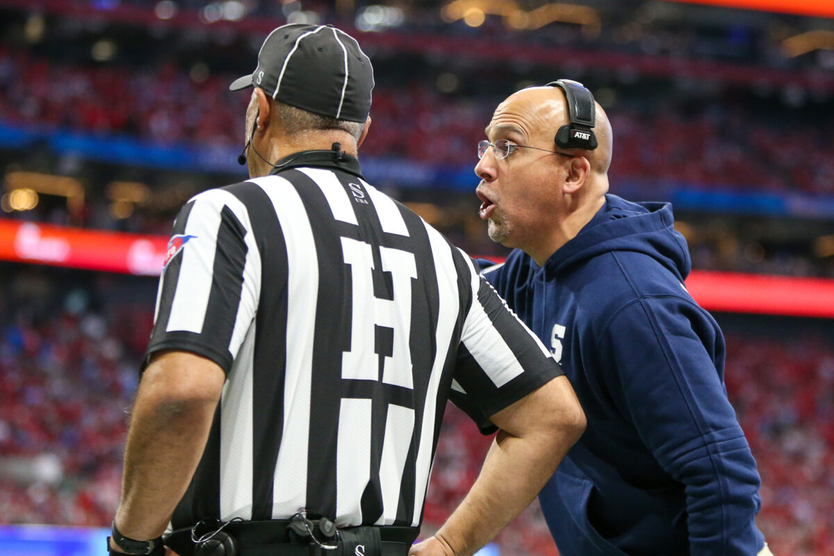 James Franklin takes aim at officials after Peach Bowl loss